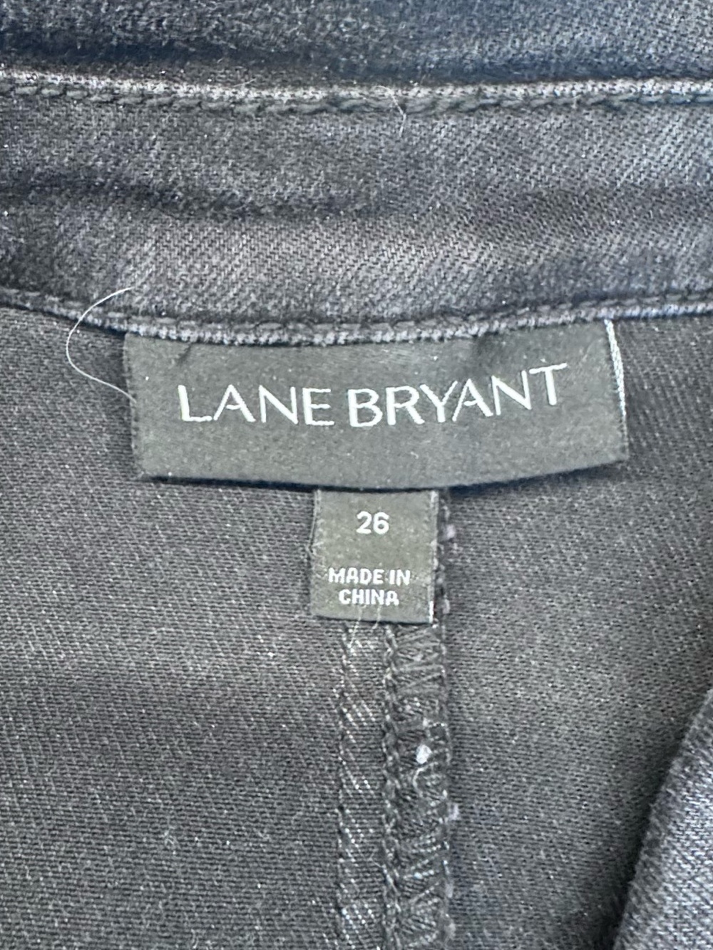 Lane Bryant Moto Jacket Gray Lace-Up Sleeve Stretch Jacket Plus 26 - Picture 7 of 10